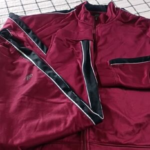 Pro Player track suit maroon with black & gray L&XL